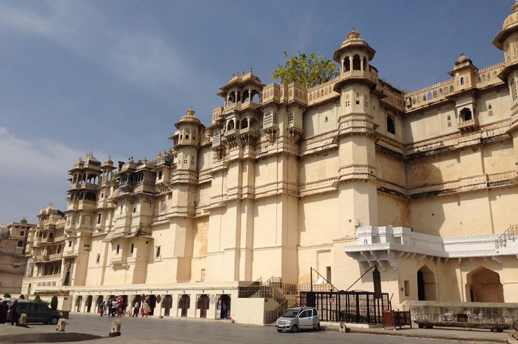 Het imposante City Palace in Udaipur